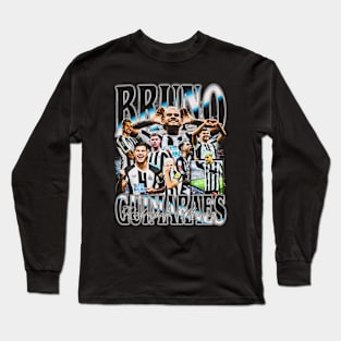 Bruno Guimaraes Retro Bootleg Long Sleeve T-Shirt